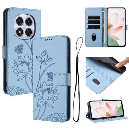 Lotus Embossed Leather Phone Case with Lanyard, For Redmi Note 13 Pro 4G / Note 14S 4G Global, For Redmi Note 14 4G EU 164.84mm, For Redmi Note 14 Pro 5G / 14 Pro+ 5G Global, For Redmi Note 14 5G Global / Poco M7 Pro 5G, For Redmi Turbo 4 Pro / Poco F5...