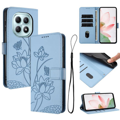 Lotus Embossed Leather Phone Case with Lanyard, For Redmi 15a 5G, For Redmi A7 Pro 4G 171mm, For Redmi Turbo 5 Max / Poco X8 Pro Max 5G, For Redmi Turbo 5 / Poco X8 Pro 5G, For Redmi Note 15 Pro+ Global 5G 163.3mm, For Redmi Note 15 5G / 4G Global 164m...