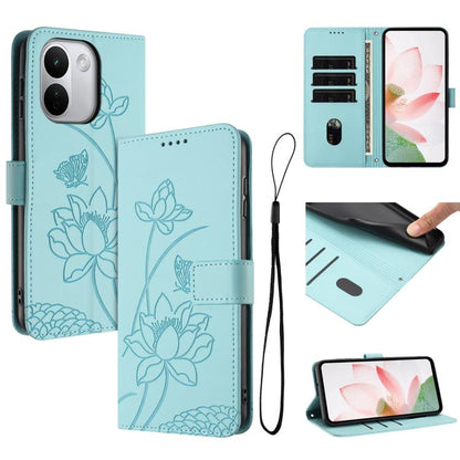 Lotus Embossed Leather Phone Case with Lanyard, For Redmi Note 17 Pro 5G Global 163mm, For Redmi Note 17 Pro+ 5G Global 163mm, For Redmi 17 5G / 4G Global 170mm, For Redmi Note 17 4G Global 171mm, For Redmi 15a 5G, For Redmi A7 Pro 4G 171mm            ...