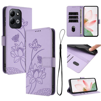 Lotus Embossed Leather Phone Case with Lanyard, For Redmi Note 17 Pro 5G Global 163mm, For Redmi Note 17 Pro+ 5G Global 163mm, For Redmi 17 5G / 4G Global 170mm, For Redmi Note 17 4G Global 171mm, For Redmi 15a 5G, For Redmi A7 Pro 4G 171mm            ...
