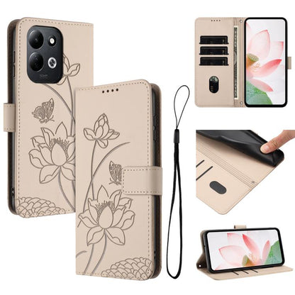 Lotus Embossed Leather Phone Case with Lanyard, For Redmi Note 17 Pro 5G Global 163mm, For Redmi Note 17 Pro+ 5G Global 163mm, For Redmi 17 5G / 4G Global 170mm, For Redmi Note 17 4G Global 171mm, For Redmi 15a 5G, For Redmi A7 Pro 4G 171mm            ...
