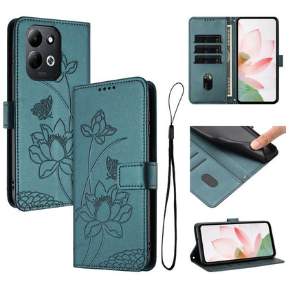 Lotus Embossed Leather Phone Case with Lanyard, For Redmi Note 17 Pro 5G Global 163mm, For Redmi Note 17 Pro+ 5G Global 163mm, For Redmi 17 5G / 4G Global 170mm, For Redmi Note 17 4G Global 171mm, For Redmi 15a 5G, For Redmi A7 Pro 4G 171mm            ...