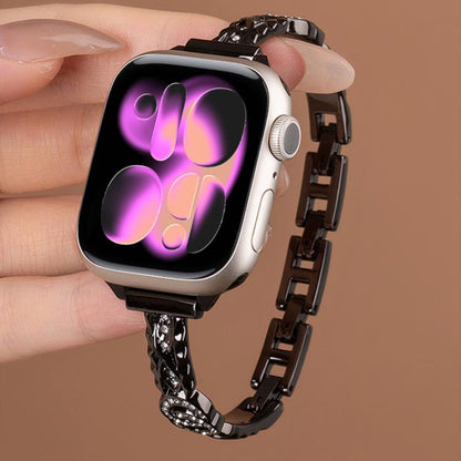 xDfind Thin Bracelet Diamond Metal Stainless Steel Watch Band, For Apple Watch 42 / 44 / 45 / 46 / 49mm, For Apple Watch 38 / 40 / 41 / S10 42mm