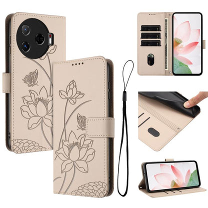 Lotus Embossed Leather Phone Case with Lanyard, For Tecno Camon 40 4G, For Tecno Camon 40 Pro 5G, For Tecno Spark 30C 5G / Pop 9 5G, For Tecno Spark Go 1 / Go 2025 / Go 1S, For Tecno Camon 30S / 30S Pro, For Tecno Pova 6 Neo 5G / Spark 30 5G           ...
