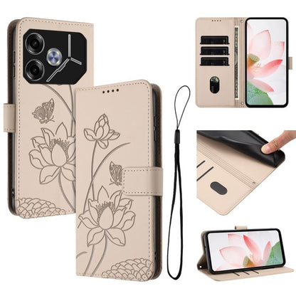 Lotus Embossed Leather Phone Case with Lanyard, For Tecno Camon 40 4G, For Tecno Camon 40 Pro 5G, For Tecno Spark 30C 5G / Pop 9 5G, For Tecno Spark Go 1 / Go 2025 / Go 1S, For Tecno Camon 30S / 30S Pro, For Tecno Pova 6 Neo 5G / Spark 30 5G           ...