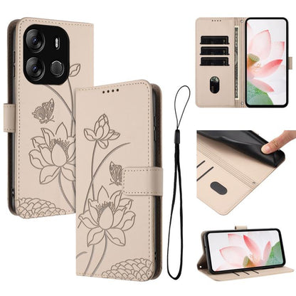 Lotus Embossed Leather Phone Case with Lanyard, For Tecno Spark 20 Pro+ 4G, For Tecno Spark Go 2024, For Tecno Pova 5 Pro, For Tecno Pova Neo 3, For Tecno Pova 5, For Tecno Camon 20 Premier, For Tecno Camon 20 Pro 5G, For Tecno Camon 20 / 20 Pro 4G    ...