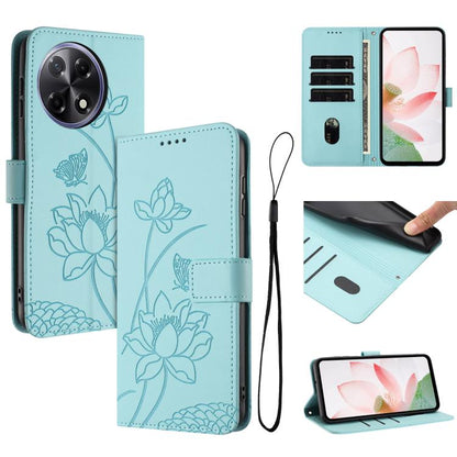 Lotus Embossed Leather Phone Case with Lanyard, For Tecno Camon 40 4G, For Tecno Camon 40 Pro 5G, For Tecno Spark 30C 5G / Pop 9 5G, For Tecno Spark Go 1 / Go 2025 / Go 1S, For Tecno Camon 30S / 30S Pro, For Tecno Pova 6 Neo 5G / Spark 30 5G           ...