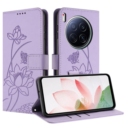 Lotus Embossed Leather Phone Case with Lanyard, For Tecno Camon 40 Premier, For Tecno Camon 40 4G, For Tecno Camon 40 Pro 5G, For Tecno Spark 30C 5G / Pop 9 5G, For Tecno Spark Go 1 / Go 2025 / Go 1S, For Tecno Camon 30S / 30S Pro                      ...