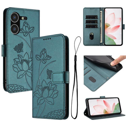 Lotus Embossed Leather Phone Case with Lanyard, For Tecno Spark 20 Pro+ 4G, For Tecno Spark Go 2024, For Tecno Pova 5 Pro, For Tecno Pova Neo 3, For Tecno Pova 5, For Tecno Camon 20 Premier, For Tecno Camon 20 Pro 5G, For Tecno Camon 20 / 20 Pro 4G    ...
