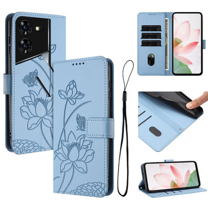 Lotus Embossed Leather Phone Case with Lanyard, For Tecno Spark 20 Pro+ 4G, For Tecno Spark Go 2024, For Tecno Pova 5 Pro, For Tecno Pova Neo 3, For Tecno Pova 5, For Tecno Camon 20 Premier, For Tecno Camon 20 Pro 5G, For Tecno Camon 20 / 20 Pro 4G    ...