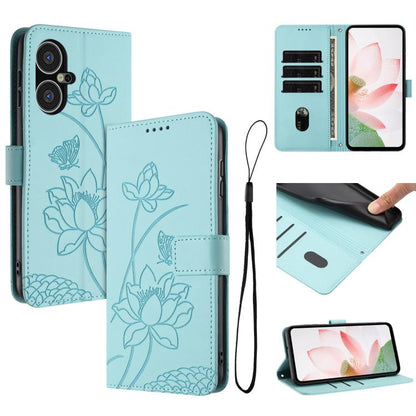 Lotus Embossed Leather Phone Case with Lanyard, For Tecno Spark 20 Pro+ 4G, For Tecno Spark Go 2024, For Tecno Pova 5 Pro, For Tecno Pova Neo 3, For Tecno Pova 5, For Tecno Camon 20 Premier, For Tecno Camon 20 Pro 5G, For Tecno Camon 20 / 20 Pro 4G    ...
