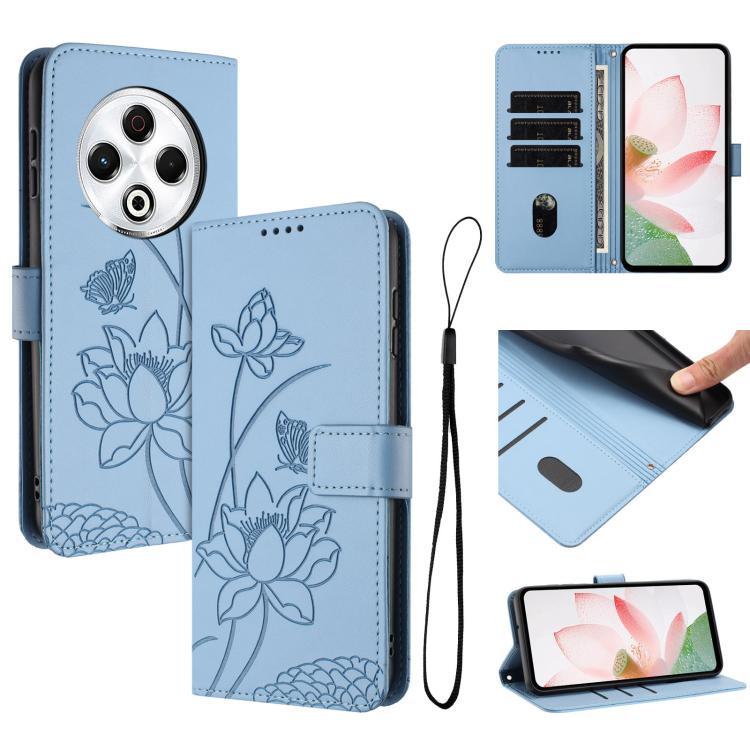 Lotus Embossed Leather Phone Case with Lanyard, For Tecno Camon 40 4G, For Tecno Camon 40 Pro 5G, For Tecno Spark 30C 5G / Pop 9 5G, For Tecno Spark Go 1 / Go 2025 / Go 1S, For Tecno Camon 30S / 30S Pro, For Tecno Pova 6 Neo 5G / Spark 30 5G           ...