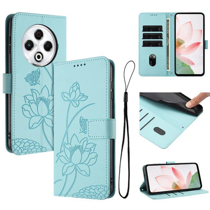 Lotus Embossed Leather Phone Case with Lanyard, For Tecno Camon 40 4G, For Tecno Camon 40 Pro 5G, For Tecno Spark 30C 5G / Pop 9 5G, For Tecno Spark Go 1 / Go 2025 / Go 1S, For Tecno Camon 30S / 30S Pro, For Tecno Pova 6 Neo 5G / Spark 30 5G           ...