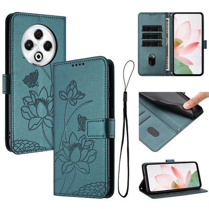 Lotus Embossed Leather Phone Case with Lanyard, For Tecno Camon 40 4G, For Tecno Camon 40 Pro 5G, For Tecno Spark 30C 5G / Pop 9 5G, For Tecno Spark Go 1 / Go 2025 / Go 1S, For Tecno Camon 30S / 30S Pro, For Tecno Pova 6 Neo 5G / Spark 30 5G           ...
