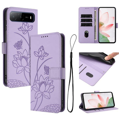 Lotus Embossed Leather Phone Case with Lanyard, For Tecno Camon 40 4G, For Tecno Camon 40 Pro 5G, For Tecno Spark 30C 5G / Pop 9 5G, For Tecno Spark Go 1 / Go 2025 / Go 1S, For Tecno Camon 30S / 30S Pro, For Tecno Pova 6 Neo 5G / Spark 30 5G           ...