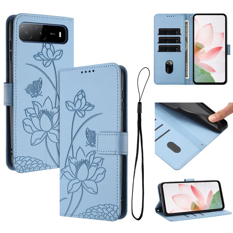 Lotus Embossed Leather Phone Case with Lanyard, For Tecno Camon 40 4G, For Tecno Camon 40 Pro 5G, For Tecno Spark 30C 5G / Pop 9 5G, For Tecno Spark Go 1 / Go 2025 / Go 1S, For Tecno Camon 30S / 30S Pro, For Tecno Pova 6 Neo 5G / Spark 30 5G           ...