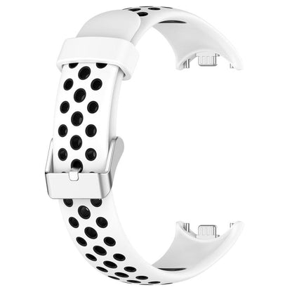 xDfind Metal Plug Two Color Silicone Watch Band, For Xiaomi Smart Band 11 / 10 / 9 / 8