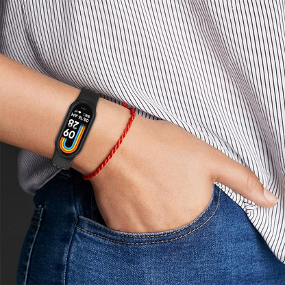 xDfind Metal Plug Two Color Silicone Watch Band, For Xiaomi Smart Band 11 / 10 / 9 / 8