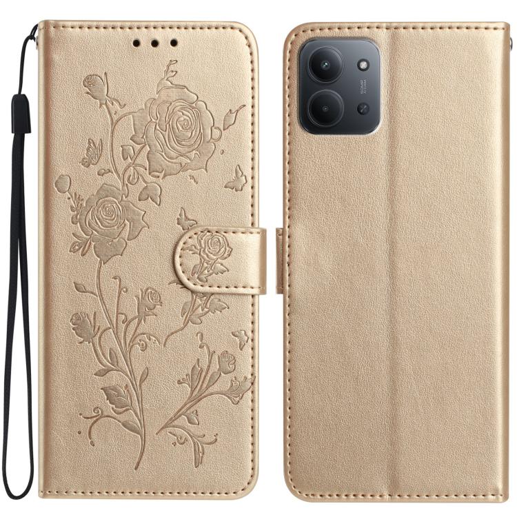 Rose Flower Embossing Pattern Leather Phone Case, For Redmi K90 Pro Max/Poco F8 Ultra, For Redmi K90/Poco F8 Pro, For Redmi 15C 5G/4G EU 173mm/Poco C85 5G, For Redmi 15 5G / 4G EU 171mm, For Redmi 15C 5G/4G Global 171mm/Poco C85 4G, For Redmi 15T Pro 5...