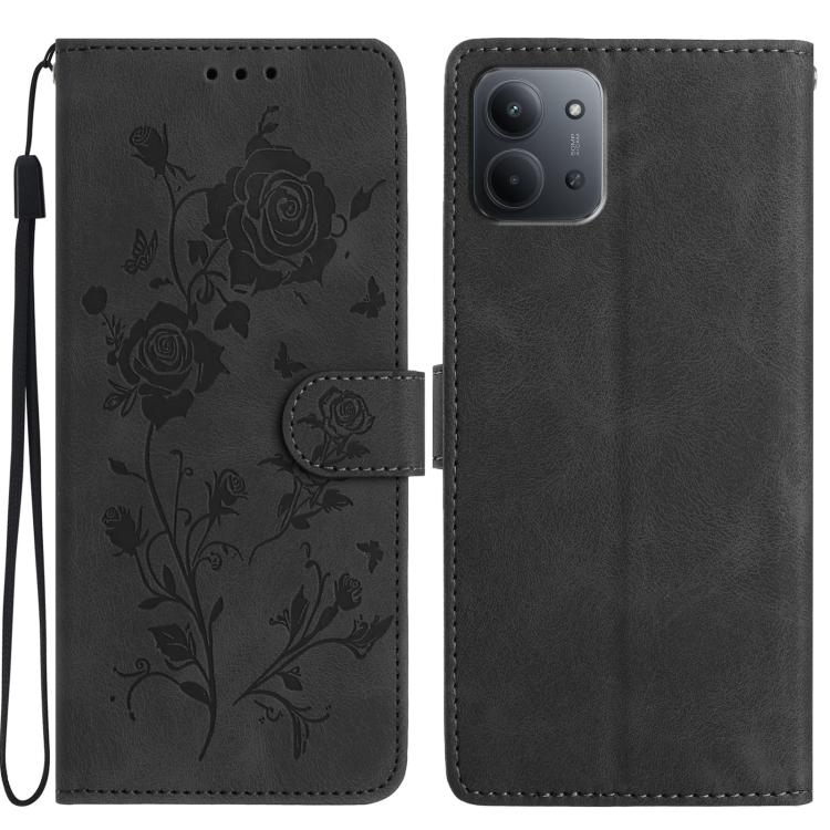 Rose Flower Embossing Pattern Leather Phone Case, For Redmi K90 Pro Max/Poco F8 Ultra, For Redmi K90/Poco F8 Pro, For Redmi 15C 5G/4G EU 173mm/Poco C85 5G, For Redmi 15 5G / 4G EU 171mm, For Redmi 15C 5G/4G Global 171mm/Poco C85 4G, For Redmi 15T Pro 5...