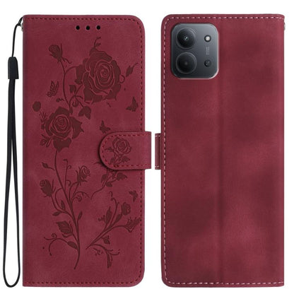 Rose Flower Embossing Pattern Leather Phone Case, For Redmi K90 Pro Max/Poco F8 Ultra, For Redmi K90/Poco F8 Pro, For Redmi 15C 5G/4G EU 173mm/Poco C85 5G, For Redmi 15 5G / 4G EU 171mm, For Redmi 15C 5G/4G Global 171mm/Poco C85 4G, For Redmi 15T Pro 5...