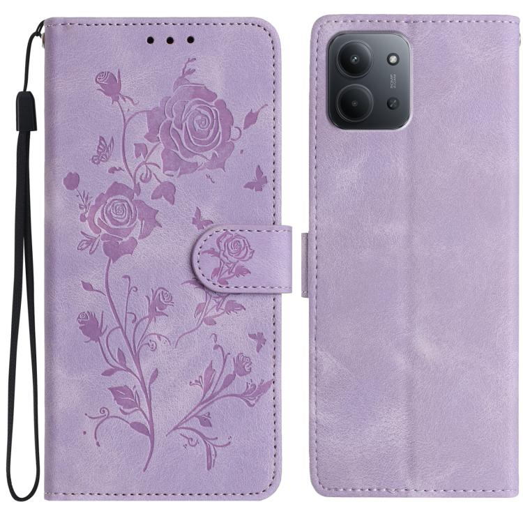Rose Flower Embossing Pattern Leather Phone Case, For Redmi K90 Pro Max/Poco F8 Ultra, For Redmi K90/Poco F8 Pro, For Redmi 15C 5G/4G EU 173mm/Poco C85 5G, For Redmi 15 5G / 4G EU 171mm, For Redmi 15C 5G/4G Global 171mm/Poco C85 4G, For Redmi 15T Pro 5...
