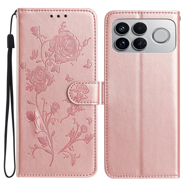 Rose Flower Embossing Pattern Leather Phone Case, For Redmi K90 Pro Max/Poco F8 Ultra, For Redmi K90/Poco F8 Pro, For Redmi 15C 5G/4G EU 173mm/Poco C85 5G, For Redmi 15 5G / 4G EU 171mm, For Redmi 15C 5G/4G Global 171mm/Poco C85 4G, For Redmi 15T Pro 5...