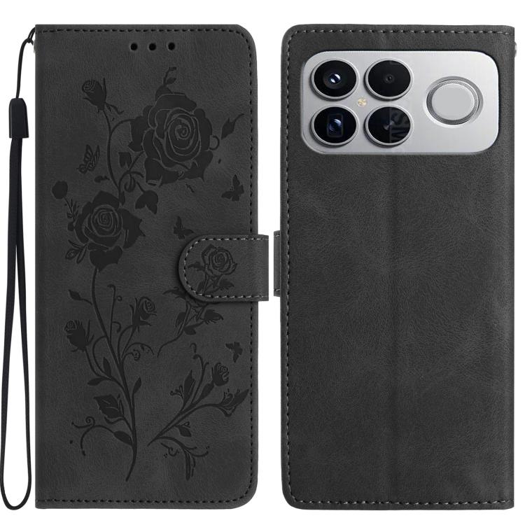 Rose Flower Embossing Pattern Leather Phone Case, For Redmi K90 Pro Max/Poco F8 Ultra, For Redmi K90/Poco F8 Pro, For Redmi 15C 5G/4G EU 173mm/Poco C85 5G, For Redmi 15 5G / 4G EU 171mm, For Redmi 15C 5G/4G Global 171mm/Poco C85 4G, For Redmi 15T Pro 5...