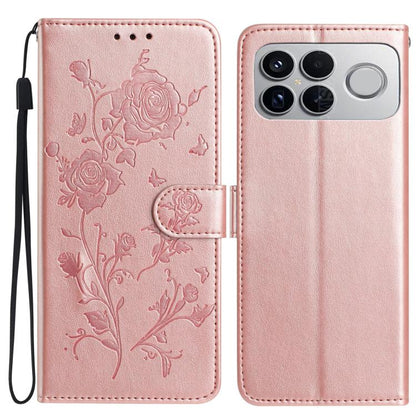 Rose Flower Embossing Pattern Leather Phone Case, For Redmi K90 Pro Max/Poco F8 Ultra, For Redmi K90/Poco F8 Pro, For Redmi 15C 5G/4G EU 173mm/Poco C85 5G, For Redmi 15 5G / 4G EU 171mm, For Redmi 15C 5G/4G Global 171mm/Poco C85 4G, For Redmi 15T Pro 5...