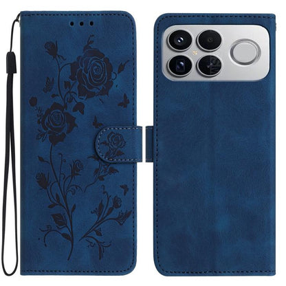 Rose Flower Embossing Pattern Leather Phone Case, For Redmi K90 Pro Max/Poco F8 Ultra, For Redmi K90/Poco F8 Pro, For Redmi 15C 5G/4G EU 173mm/Poco C85 5G, For Redmi 15 5G / 4G EU 171mm, For Redmi 15C 5G/4G Global 171mm/Poco C85 4G, For Redmi 15T Pro 5...