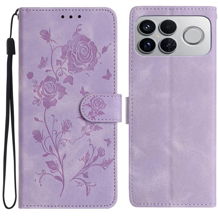 Rose Flower Embossing Pattern Leather Phone Case, For Redmi K90 Pro Max/Poco F8 Ultra, For Redmi K90/Poco F8 Pro, For Redmi 15C 5G/4G EU 173mm/Poco C85 5G, For Redmi 15 5G / 4G EU 171mm, For Redmi 15C 5G/4G Global 171mm/Poco C85 4G, For Redmi 15T Pro 5...