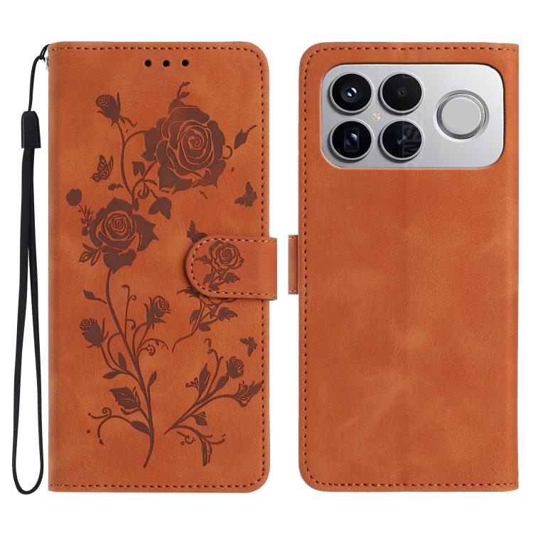 Rose Flower Embossing Pattern Leather Phone Case, For Redmi K90 Pro Max/Poco F8 Ultra, For Redmi K90/Poco F8 Pro, For Redmi 15C 5G/4G EU 173mm/Poco C85 5G, For Redmi 15 5G / 4G EU 171mm, For Redmi 15C 5G/4G Global 171mm/Poco C85 4G, For Redmi 15T Pro 5...