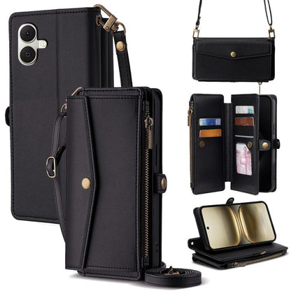 Zipper Wallet Side Buckle Crossbody Lanyard Leather Phone Case, For Tecno Pova Curve 2 5G, For Tecno Camon 50 Pro 4G, For Tecno Camon 50 4G, For Tecno Pova Slim 5G / Spark Slim 4G, For Tecno Pova 7 Pro, For Tecno Pova 7 5G, For Tecno Pop 10 4G         ...