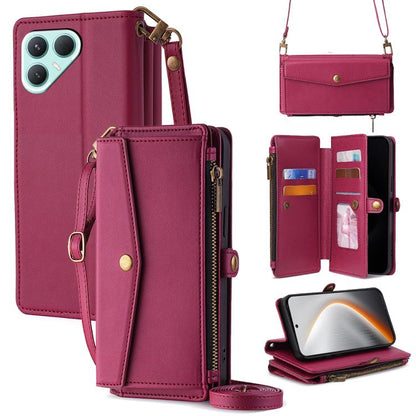 Zipper Wallet Side Buckle Crossbody Lanyard Leather Phone Case, For Tecno Pova Curve 2 5G, For Tecno Camon 50 Pro 4G, For Tecno Camon 50 4G, For Tecno Pova Slim 5G / Spark Slim 4G, For Tecno Pova 7 Pro, For Tecno Pova 7 5G, For Tecno Pop 10 4G         ...