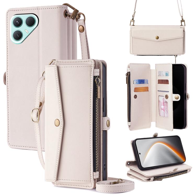 Zipper Wallet Side Buckle Crossbody Lanyard Leather Phone Case, For Tecno Pova Curve 2 5G, For Tecno Camon 50 Pro 4G, For Tecno Camon 50 4G, For Tecno Pova Slim 5G / Spark Slim 4G, For Tecno Pova 7 Pro, For Tecno Pova 7 5G, For Tecno Pop 10 4G         ...