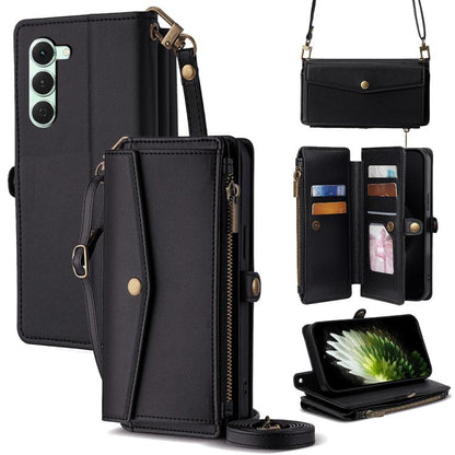 Zipper Wallet Side Buckle Crossbody Lanyard Leather Phone Case, For Tecno Pova Curve 2 5G, For Tecno Camon 50 Pro 4G, For Tecno Camon 50 4G, For Tecno Pova Slim 5G / Spark Slim 4G, For Tecno Pova 7 Pro, For Tecno Pova 7 5G, For Tecno Pop 10 4G         ...