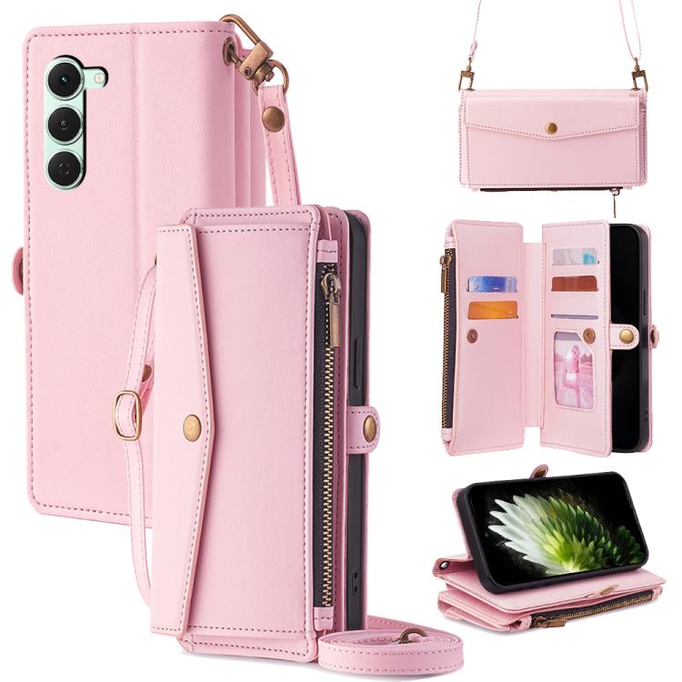 Zipper Wallet Side Buckle Crossbody Lanyard Leather Phone Case, For Tecno Pova Curve 2 5G, For Tecno Camon 50 Pro 4G, For Tecno Camon 50 4G, For Tecno Pova Slim 5G / Spark Slim 4G, For Tecno Pova 7 Pro, For Tecno Pova 7 5G, For Tecno Pop 10 4G         ...