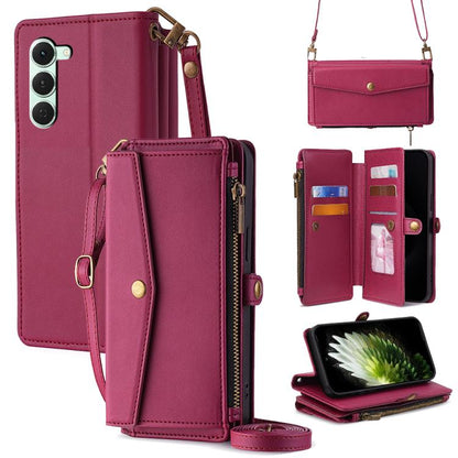 Zipper Wallet Side Buckle Crossbody Lanyard Leather Phone Case, For Tecno Pova Curve 2 5G, For Tecno Camon 50 Pro 4G, For Tecno Camon 50 4G, For Tecno Pova Slim 5G / Spark Slim 4G, For Tecno Pova 7 Pro, For Tecno Pova 7 5G, For Tecno Pop 10 4G         ...