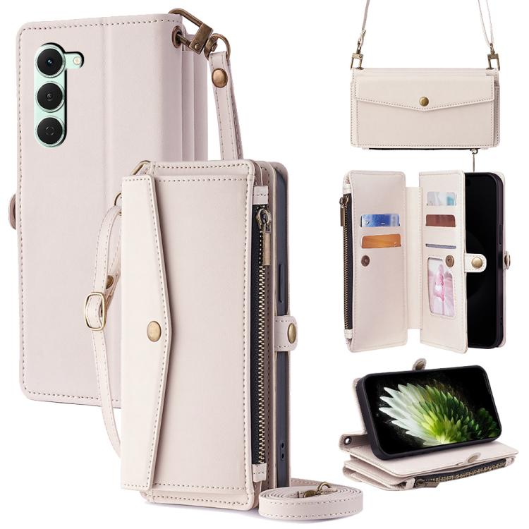 Zipper Wallet Side Buckle Crossbody Lanyard Leather Phone Case, For Tecno Pova Curve 2 5G, For Tecno Camon 50 Pro 4G, For Tecno Camon 50 4G, For Tecno Pova Slim 5G / Spark Slim 4G, For Tecno Pova 7 Pro, For Tecno Pova 7 5G, For Tecno Pop 10 4G         ...