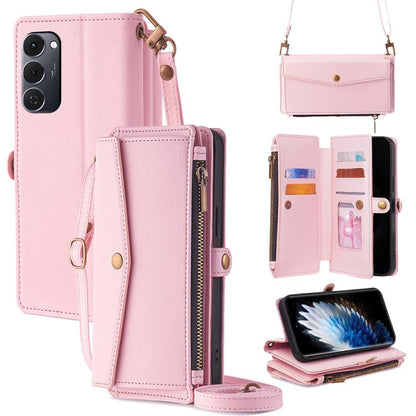 Zipper Wallet Side Buckle Crossbody Lanyard Leather Phone Case, For Tecno Pova Curve 2 5G, For Tecno Camon 50 Pro 4G, For Tecno Camon 50 4G, For Tecno Pova Slim 5G / Spark Slim 4G, For Tecno Pova 7 Pro, For Tecno Pova 7 5G, For Tecno Pop 10 4G         ...