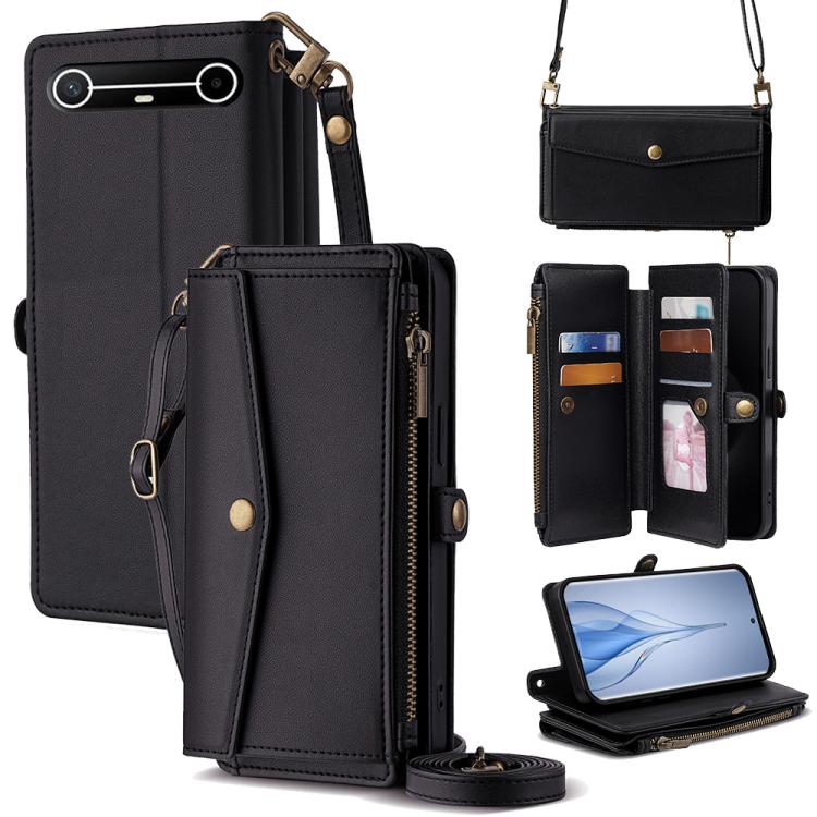 Zipper Wallet Side Buckle Crossbody Lanyard Leather Phone Case, For Tecno Pova Curve 2 5G, For Tecno Camon 50 Pro 4G, For Tecno Camon 50 4G, For Tecno Pova Slim 5G / Spark Slim 4G, For Tecno Pova 7 Pro, For Tecno Pova 7 5G, For Tecno Pop 10 4G         ...