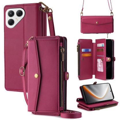 Zipper Wallet Side Buckle Crossbody Lanyard Leather Phone Case, For Tecno Pova Curve 2 5G, For Tecno Camon 50 Pro 4G, For Tecno Camon 50 4G, For Tecno Pova Slim 5G / Spark Slim 4G, For Tecno Pova 7 Pro, For Tecno Pova 7 5G, For Tecno Pop 10 4G         ...
