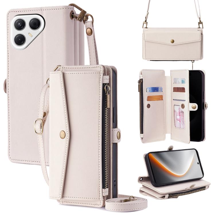 Zipper Wallet Side Buckle Crossbody Lanyard Leather Phone Case, For Tecno Pova Curve 2 5G, For Tecno Camon 50 Pro 4G, For Tecno Camon 50 4G, For Tecno Pova Slim 5G / Spark Slim 4G, For Tecno Pova 7 Pro, For Tecno Pova 7 5G, For Tecno Pop 10 4G         ...