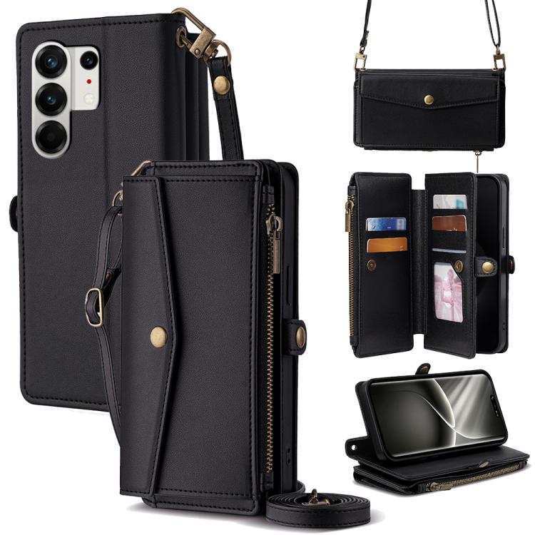 Zipper Wallet Side Buckle Crossbody Lanyard Leather Phone Case, For Tecno Pova Curve 2 5G, For Tecno Camon 50 Pro 4G, For Tecno Camon 50 4G, For Tecno Pova Slim 5G / Spark Slim 4G, For Tecno Pova 7 Pro, For Tecno Pova 7 5G, For Tecno Pop 10 4G         ...