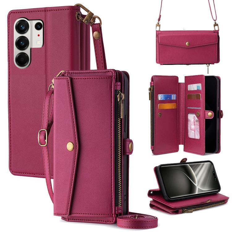 Zipper Wallet Side Buckle Crossbody Lanyard Leather Phone Case, For Tecno Pova Curve 2 5G, For Tecno Camon 50 Pro 4G, For Tecno Camon 50 4G, For Tecno Pova Slim 5G / Spark Slim 4G, For Tecno Pova 7 Pro, For Tecno Pova 7 5G, For Tecno Pop 10 4G         ...