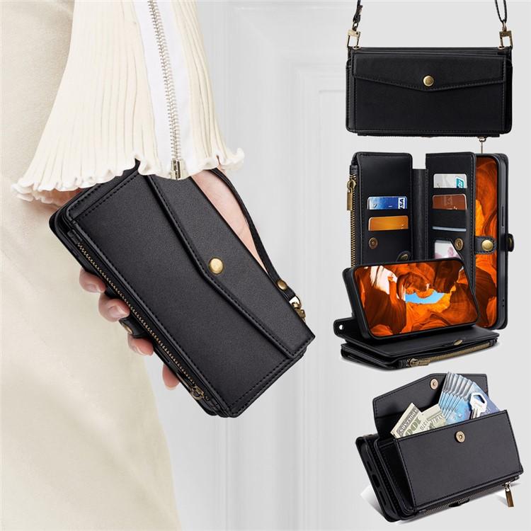 Zipper Wallet Side Buckle Crossbody Lanyard Leather Phone Case, For Tecno Pova Curve 2 5G, For Tecno Camon 50 Pro 4G, For Tecno Camon 50 4G, For Tecno Pova Slim 5G / Spark Slim 4G, For Tecno Pova 7 Pro, For Tecno Pova 7 5G, For Tecno Pop 10 4G         ...