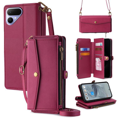 Zipper Wallet Side Buckle Crossbody Lanyard Leather Phone Case, For Tecno Pova Curve 2 5G, For Tecno Camon 50 Pro 4G, For Tecno Camon 50 4G, For Tecno Pova Slim 5G / Spark Slim 4G, For Tecno Pova 7 Pro, For Tecno Pova 7 5G, For Tecno Pop 10 4G         ...