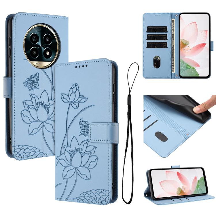 Lotus Embossed Leather Phone Case with Lanyard, For Realme 16T 5G, For Realme C100 / C100i / C100x 4G, For Realme P4 Power 5G, For Realme 16 5G, For Realme 16 Pro+ 5G, For Realme 16 Pro 5G, For Realme C85 5G / 15x 5G India, For Realme C85 Pro 4G       ...