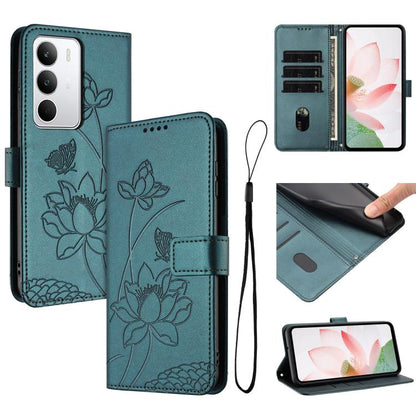 Lotus Embossed Leather Phone Case with Lanyard, For Realme 16T 5G, For Realme C100 / C100i / C100x 4G, For Realme P4 Power 5G, For Realme 16 5G, For Realme 16 Pro+ 5G, For Realme 16 Pro 5G, For Realme C85 5G / 15x 5G India, For Realme C85 Pro 4G       ...