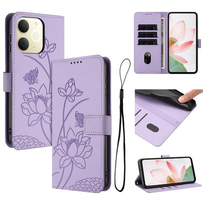 Lotus Embossed Leather Phone Case with Lanyard, For Realme 16T 5G, For Realme C100 / C100i / C100x 4G, For Realme P4 Power 5G, For Realme 16 5G, For Realme 16 Pro+ 5G, For Realme 16 Pro 5G, For Realme C85 5G / 15x 5G India, For Realme C85 Pro 4G       ...